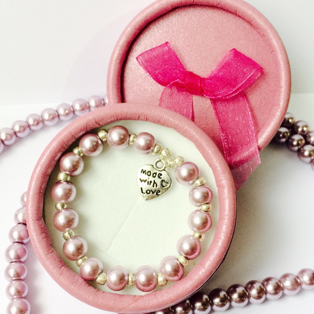 baptism pearl bracelet