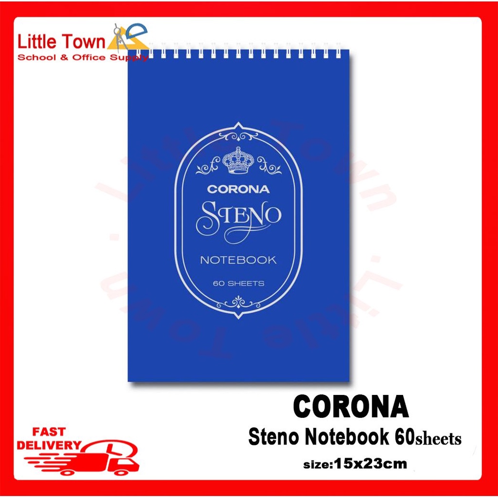 1pcs Corona Steno Notebook 60sheets (15cm x 23cm) Shopee Philippines