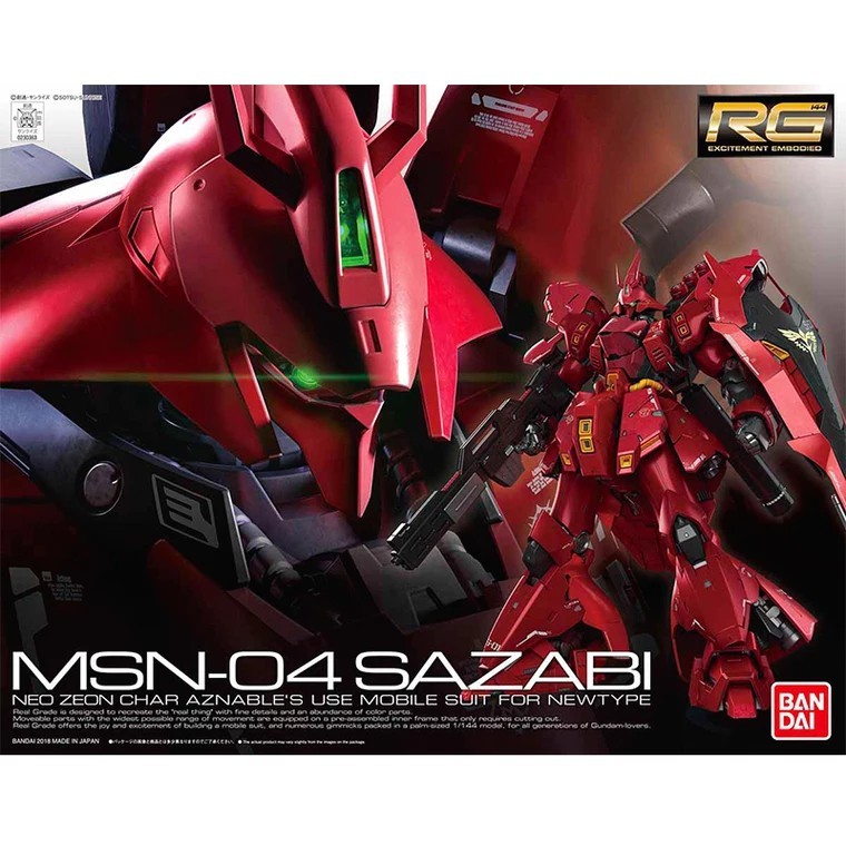 Gundam RG29 1/144 MsN-04 Sazabi | Shopee Philippines