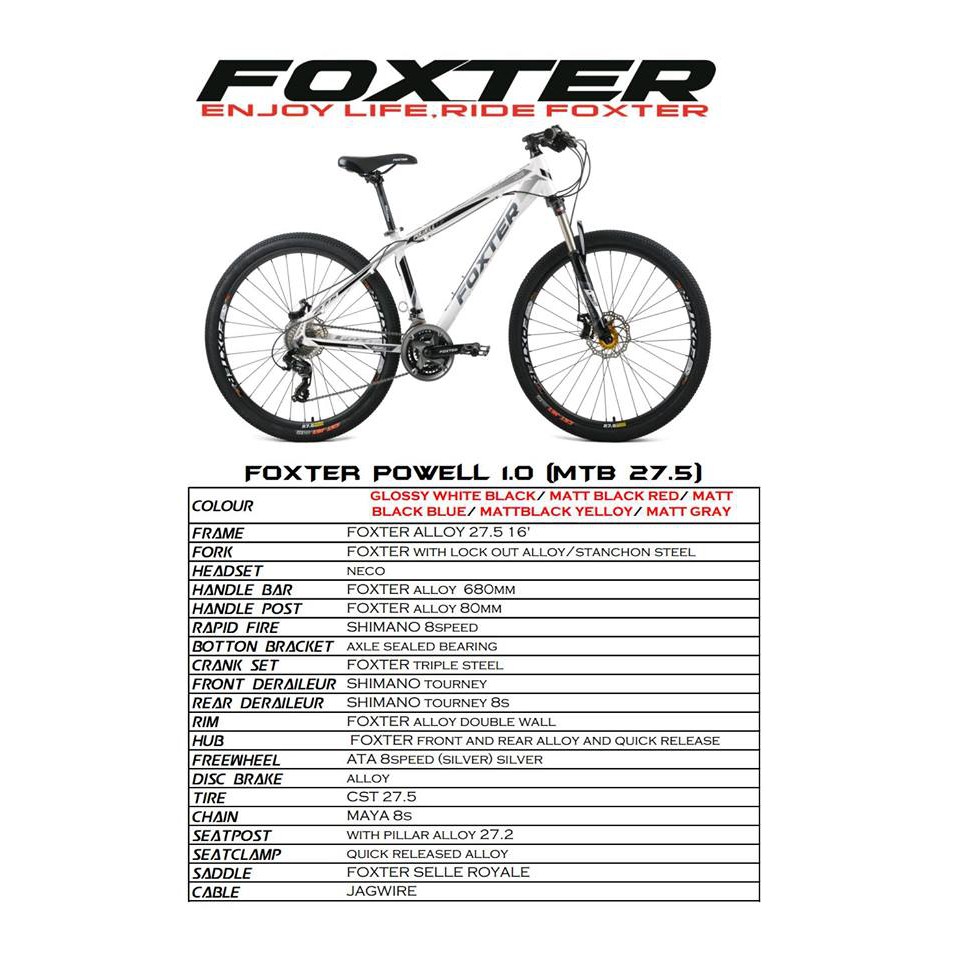 foxter harvard 27.5 price