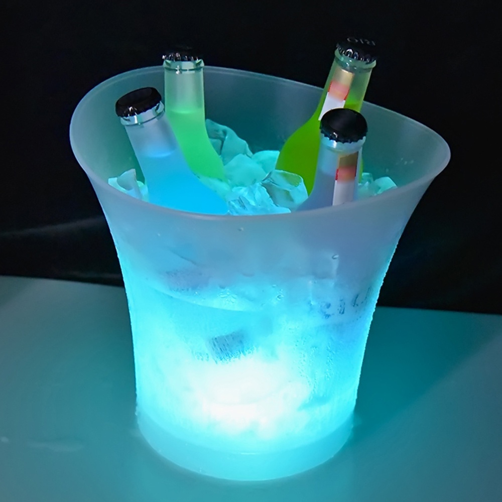 5L High Capacity LED Light Lamp ICE Bucket Curve Design Automatic Color Changing Battery Powered Operated IP65 Water Res
