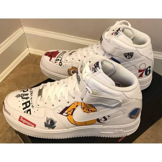 air force 1 nba supreme white