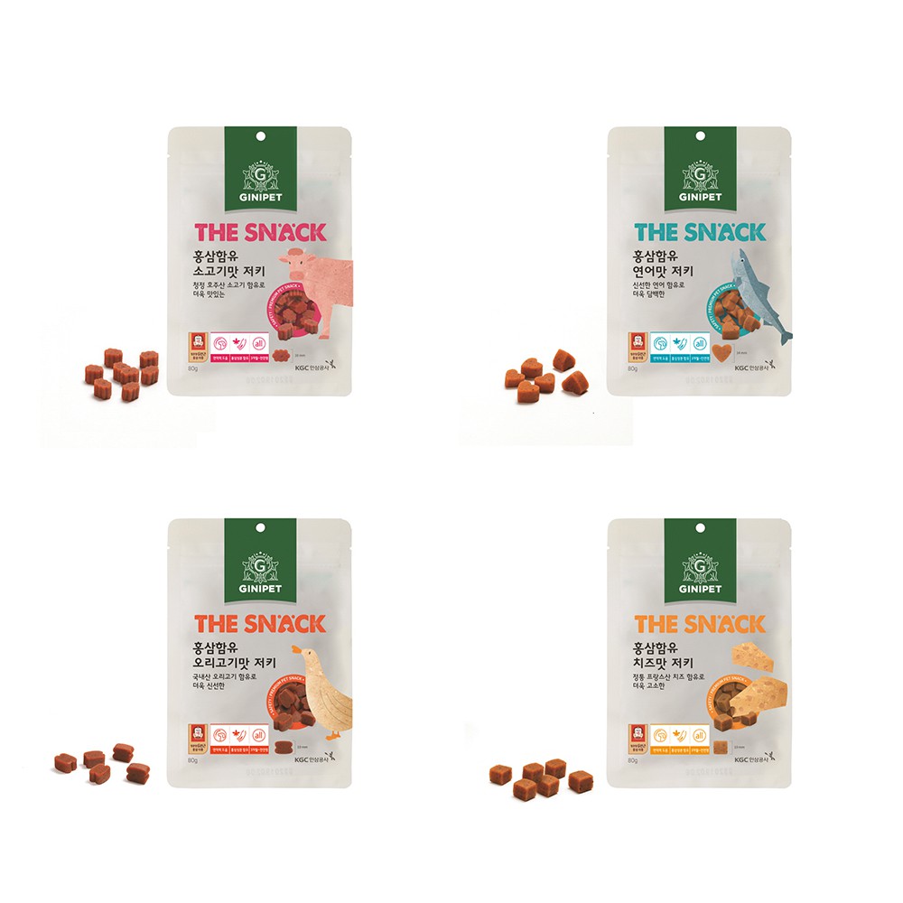 Ginipet Korean Dog Pet TreatFresh Salmon/Beef/Cheese flavor with