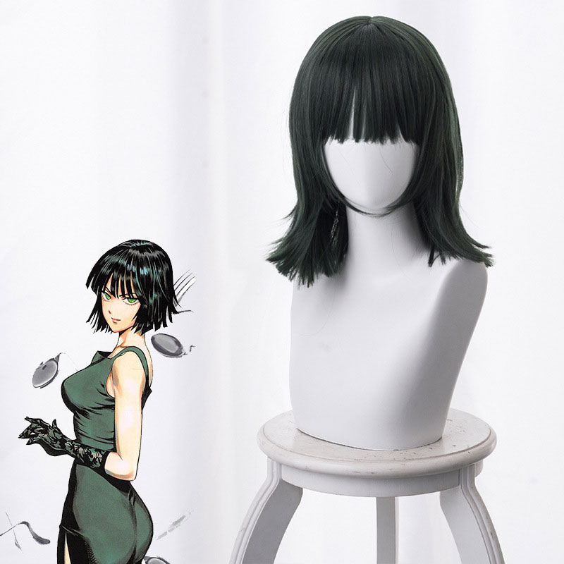 One Punch Man One Hit Man Hell S Blowing Snow Dark Green Cos Anime Wig Anime Cosplay Game Perform Fluffy Curls Female Hair Wig Shopee Philippines