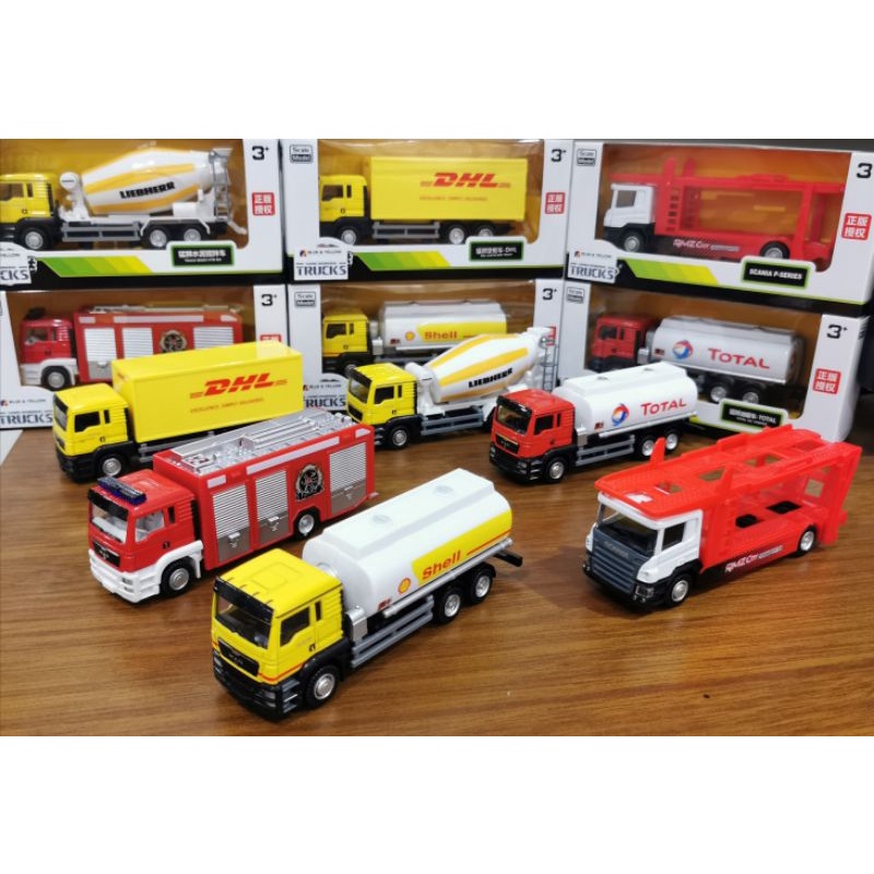 MAN TGS Express DHL Container Truck 1/64 Model Car Diecast Vehicle Gift Toy Kids 