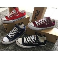 Cod Fila Converse Low Cut Shoes For Women Ladies | Shopee Philippines