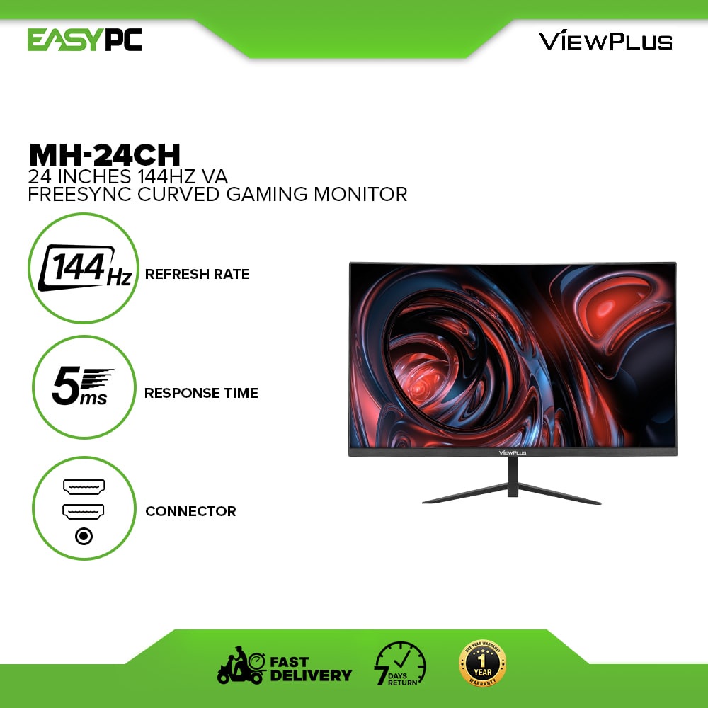 ViewPlus MS24CH/MH24CH 24 Inches 144Hz VA Curved FreeSync Gaming