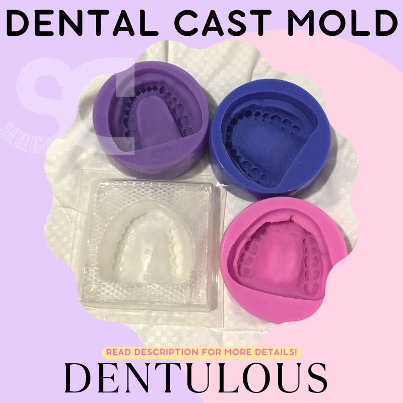 DENTAL CAST SILICONE MOLD / DUPLICATOR (DENTULOUS) FOR STUDENTS