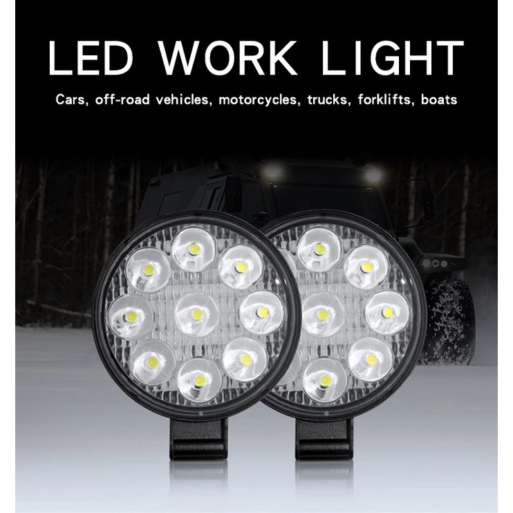 Automobile LED Work Light Motorcycle Engineering Spotlight Shopee