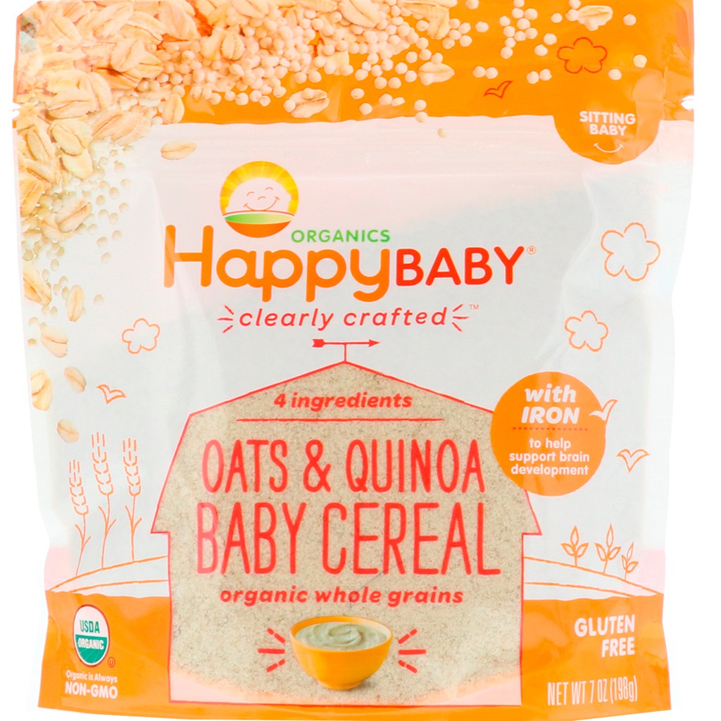 Happy Baby Clearly Crafted Oats and Quinoa Cereal Shopee Philippines