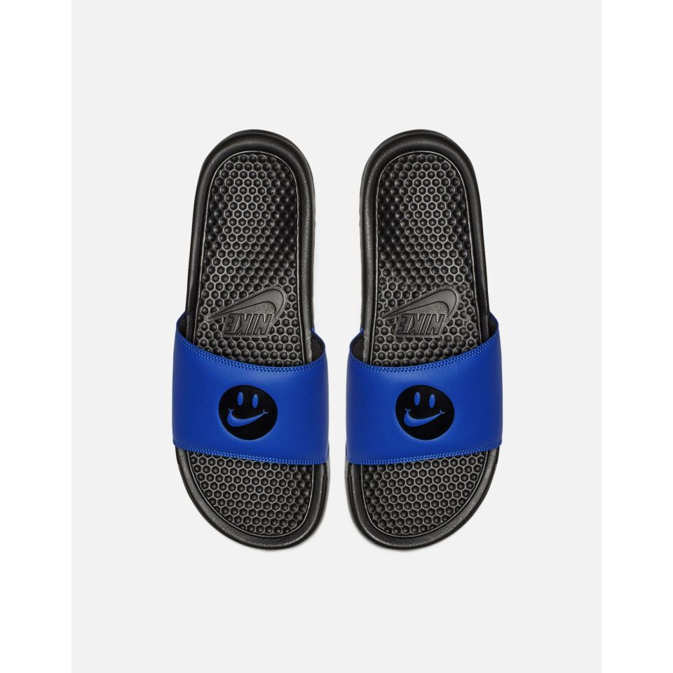 nike sandals smiley face