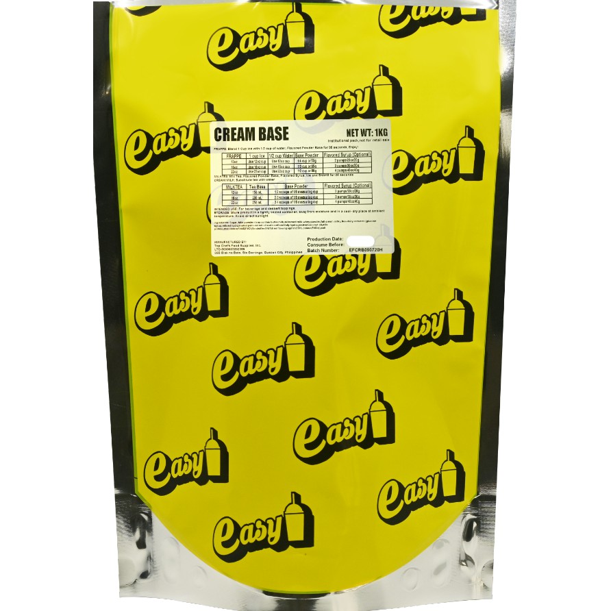 EASY BRAND CREAM BASE / FRAPPE BASE 1KG Shopee Philippines