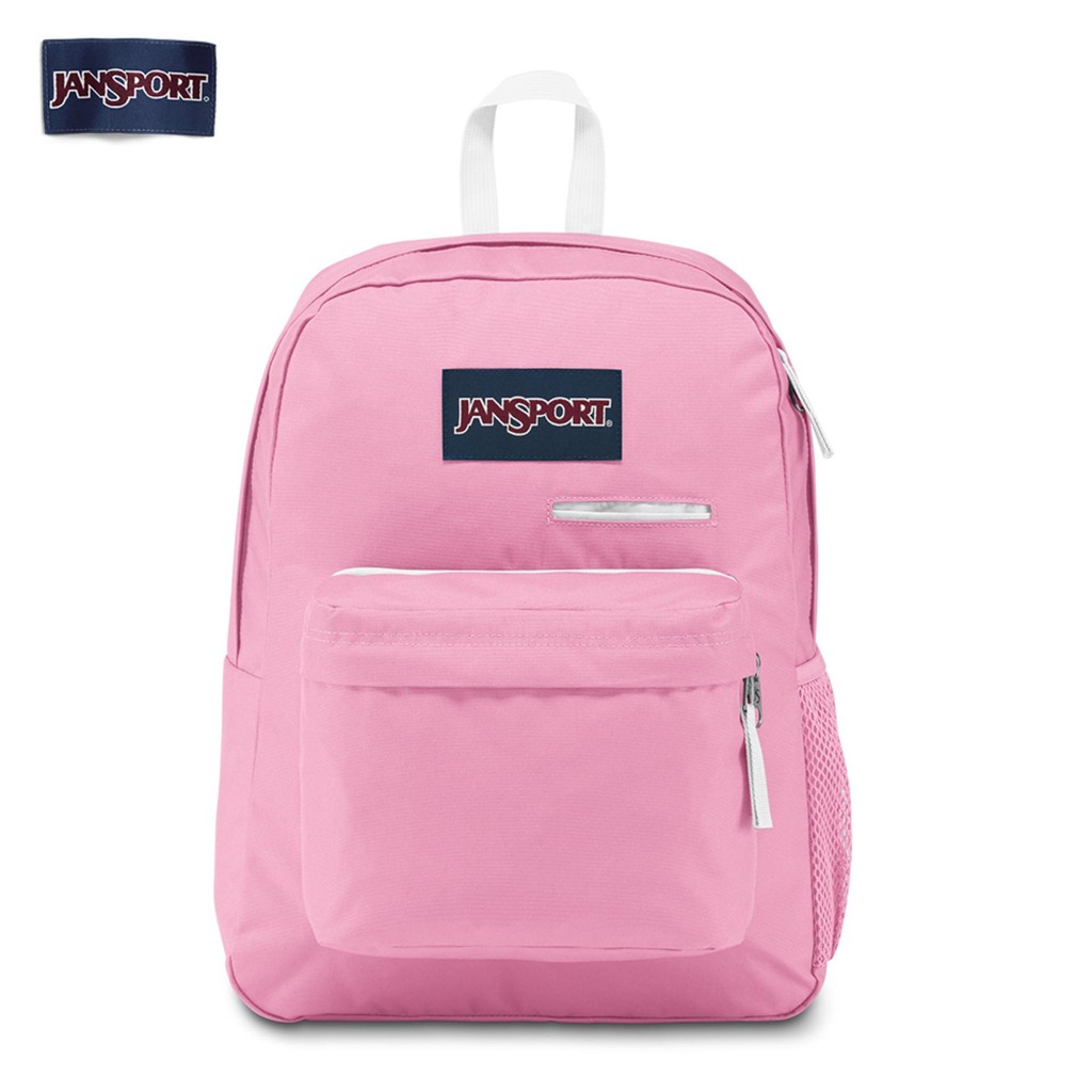 bright pink jansport backpack