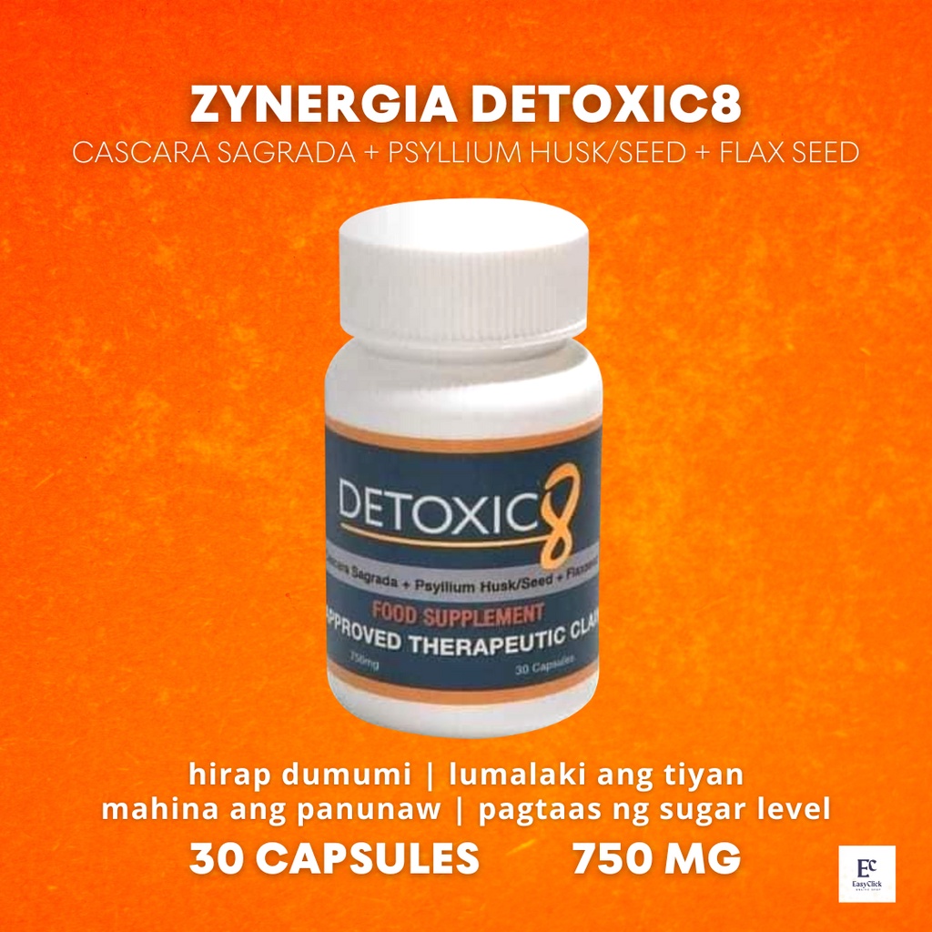Authentic Detoxic8 Zynergia by Doc Atoie 750mg x 30 Capsules Shopee