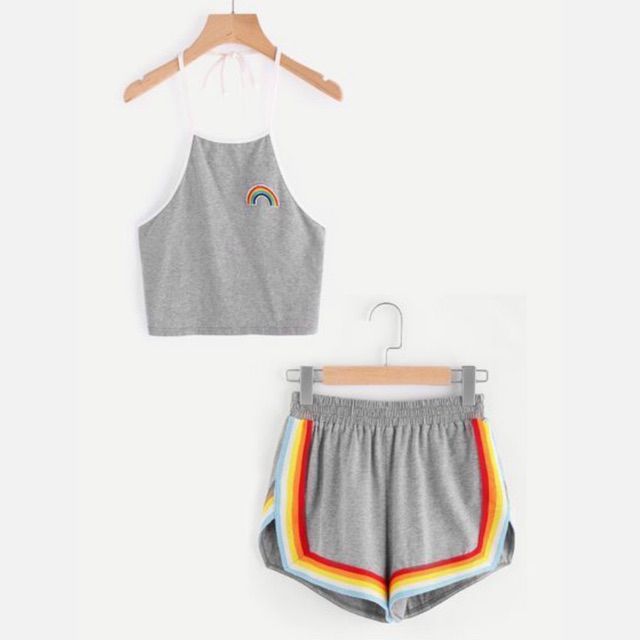 Rainbow Halter Terno | Shopee Philippines