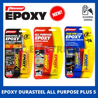 PIONEER EPOXY Clear(15g), All purpose(35g), Durasteel(35g) EPOXY 5 minutes drying time
