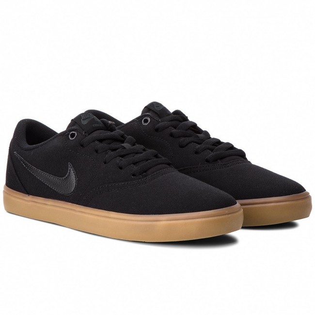 Original Nike SB Check Solar Cnvs - Black/Gum Light Brown | Shopee ...