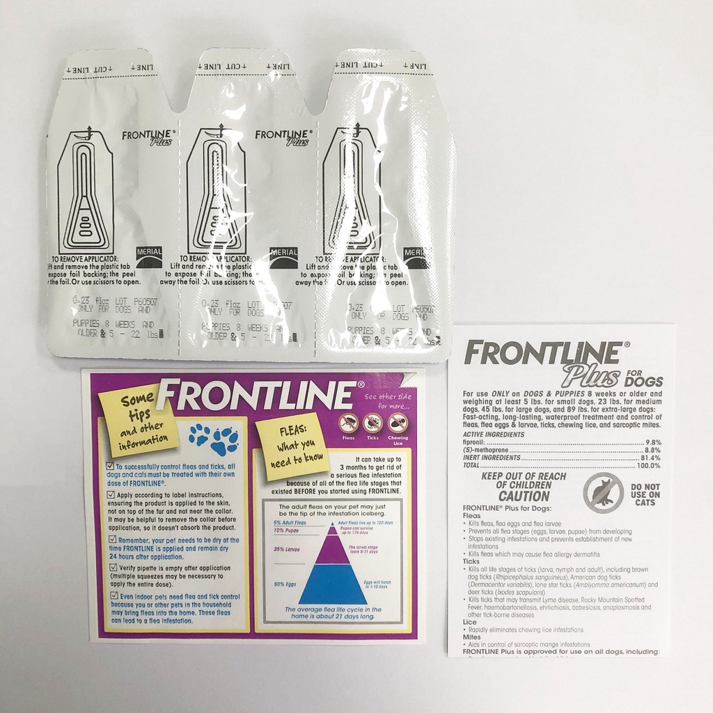 Frontline Plus Spot Treatment for Cats (One Piece) Repellent Anti-Flea Anti-Itching #8