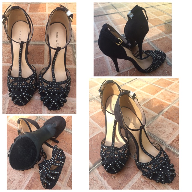 nine west studded heels