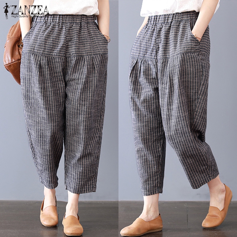 striped baggy pants