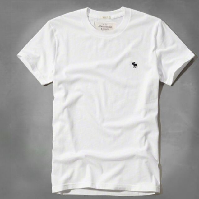 Abercrombie Shirt Plain White for Men 