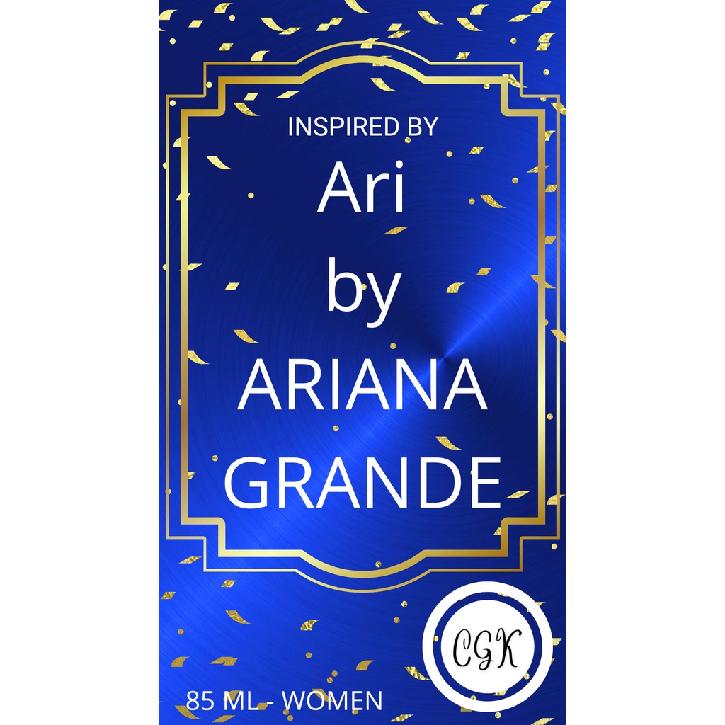 INSPIRED OIL BASED PERFUME ARI BY ARIANA GRANDE Shopee Philippines