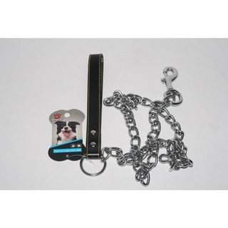 Dog Chain ( Steel Chain Leather Handle ) SC-2, #1