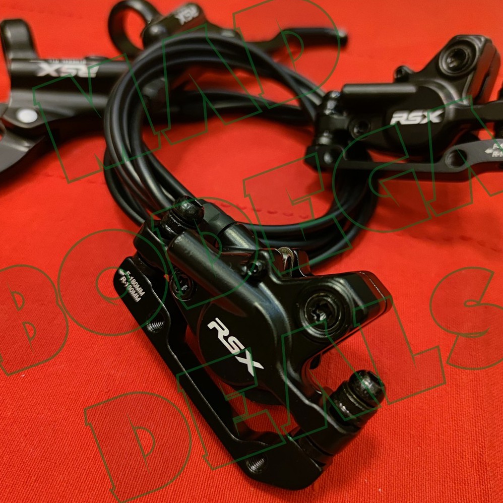 Sale Rsx Mtb Hydraulic Brakes Dual Piston W Rotors Shopee Philippines