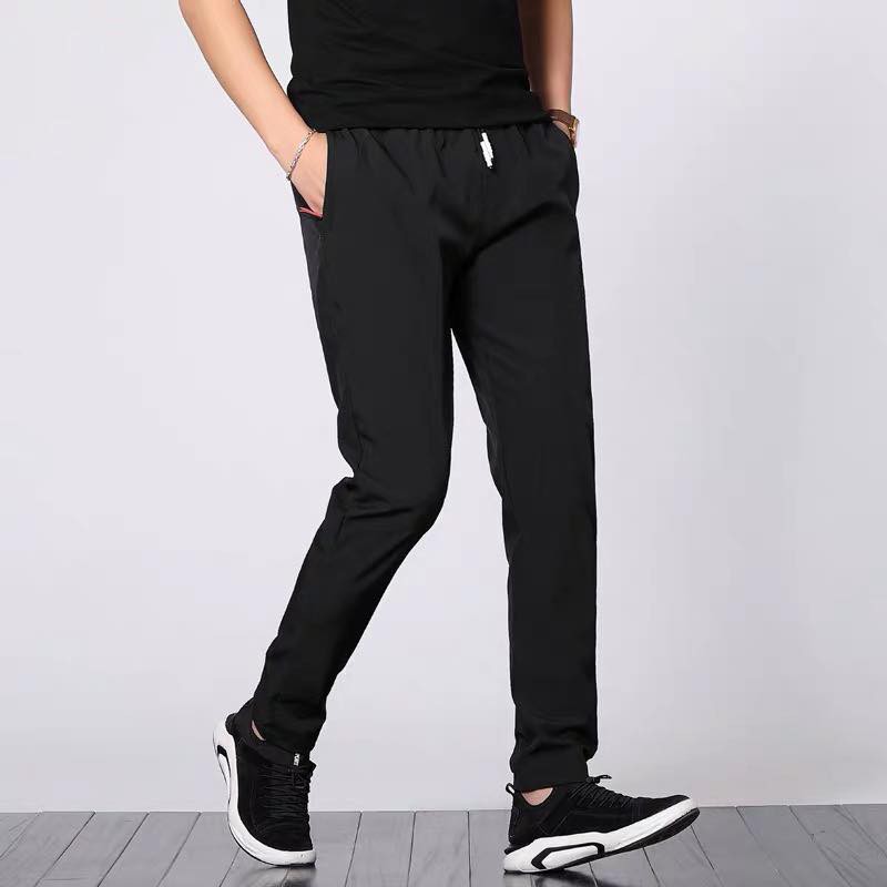 black jogging trousers