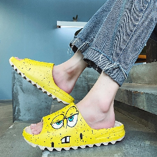 SK Kanye Yeezy Slides x Kaws Cartoon Sandals Casual Men and Women Slippers non-slipï¼add 2 size 