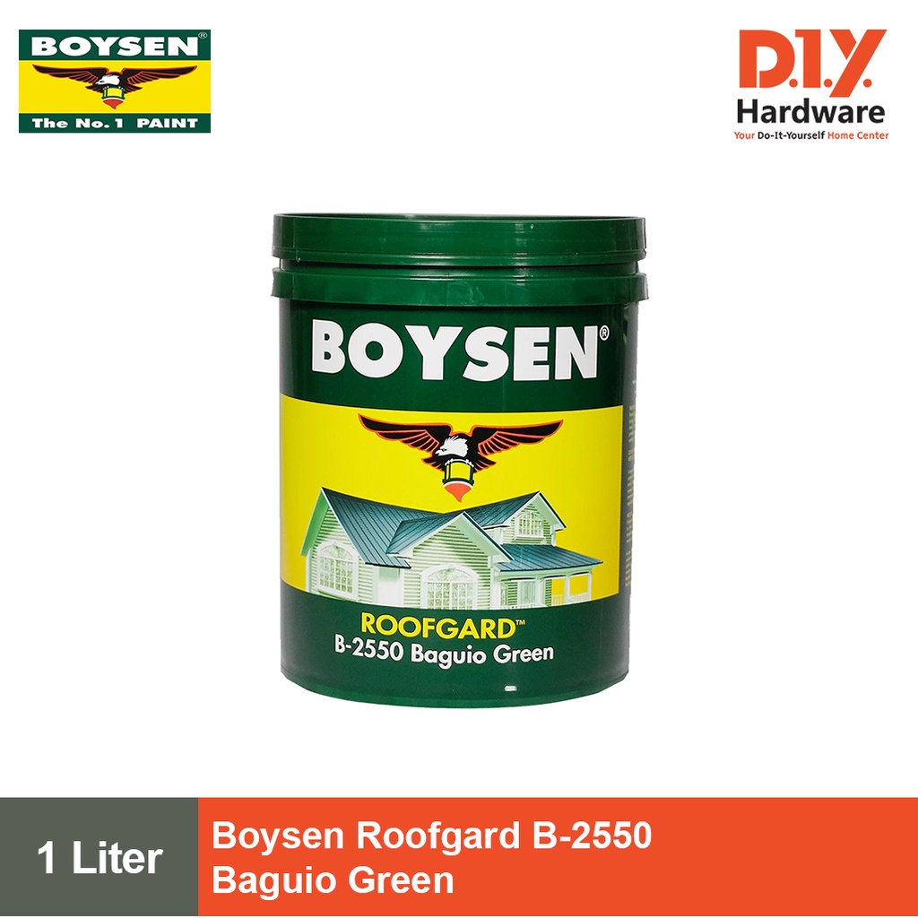 Boysen Paint Roofgard B2550 Baguio Green 1 Liter Shopee Philippines