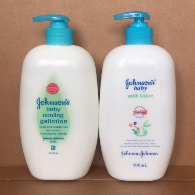 Johnson's baby cooling gel lotion/milk 