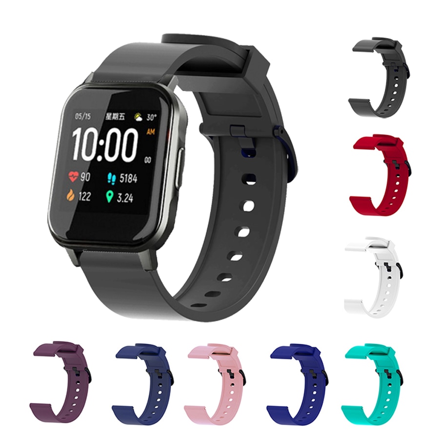 Silicone Replacement Wristband Bracelet for Xiaomi Haylou Smart watch 2 ...