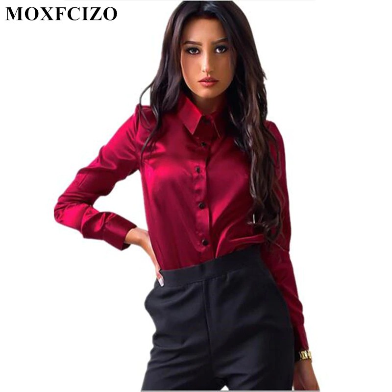 red elegant blouse