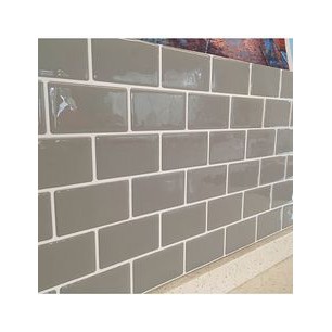 Sticker Wall tile 3D - Peel and Stick Kitchen or Bathroom Backsplash Gray Small Subway Tile
