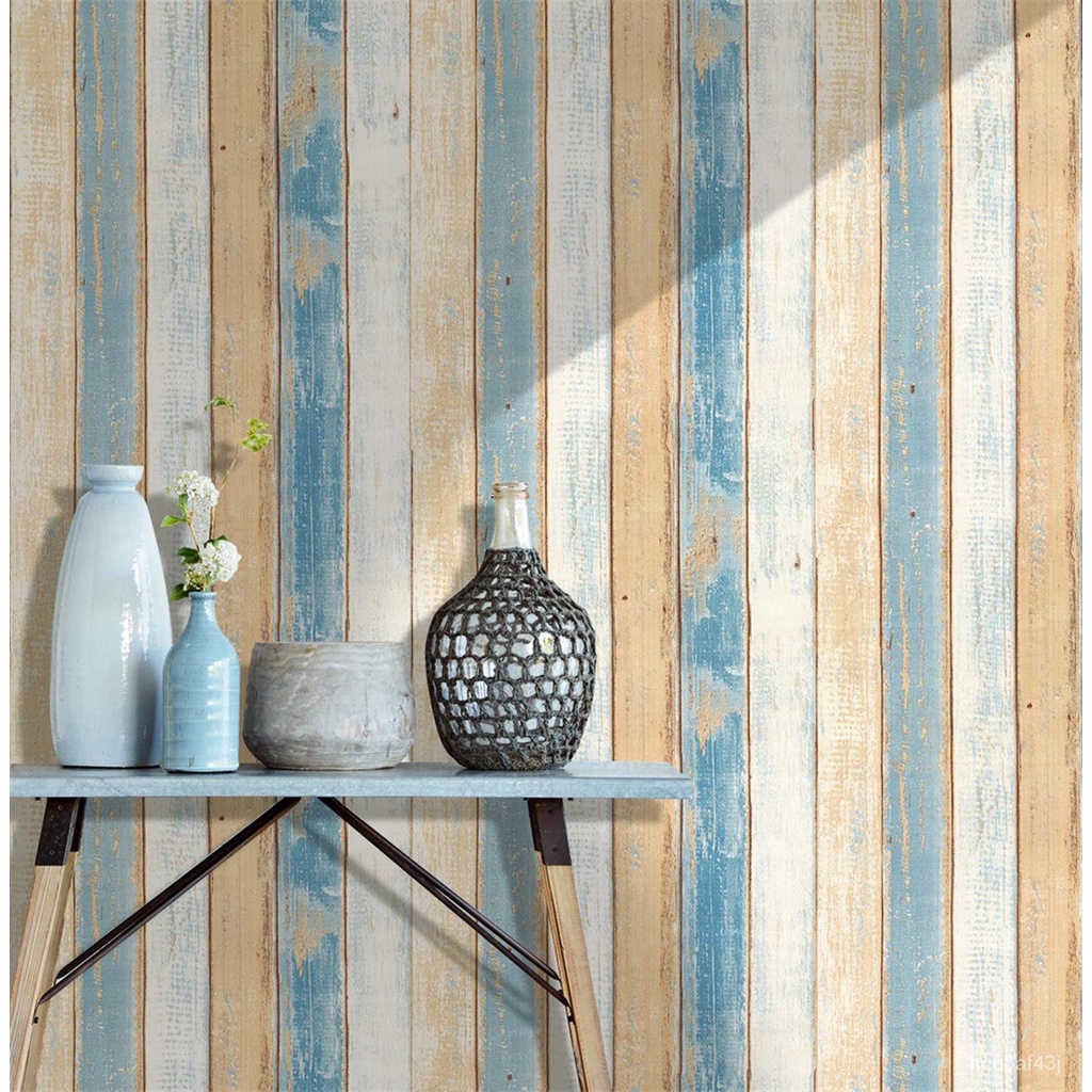 3d Waterproof Wallpaper Vintage Wood Panel Wallpaper for walls self  adhesive Contact paper For Hotel | Shopee Philippines
