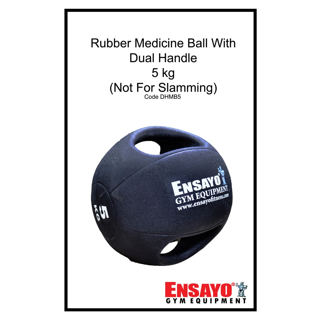 Ensayo Rubber Medicine Ball Handle 5kg. Core Aerobics Gym Shopee Philippines