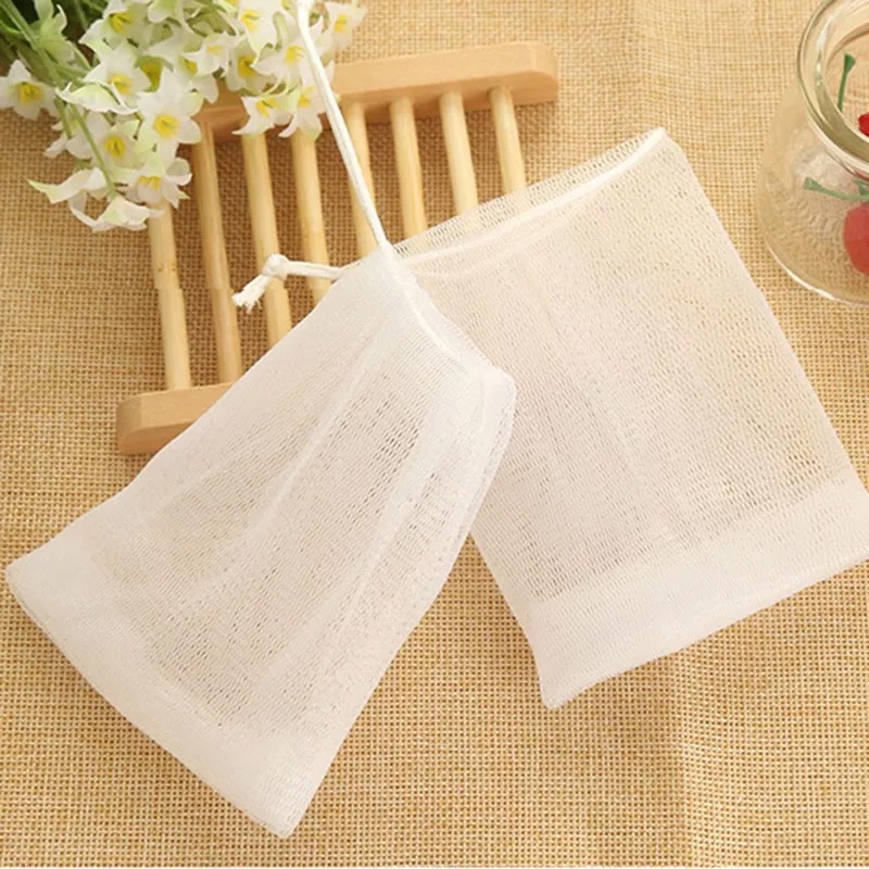 TODAY MARKET Mesh Bag Cleansing Foaming Nets, White Pouch with ...