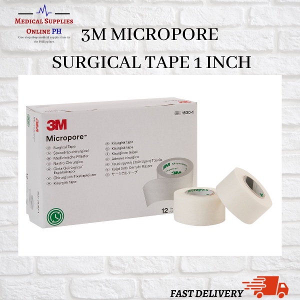3M Micropore Surgical Tape 1 inch (1 box 12 rolls) Paper