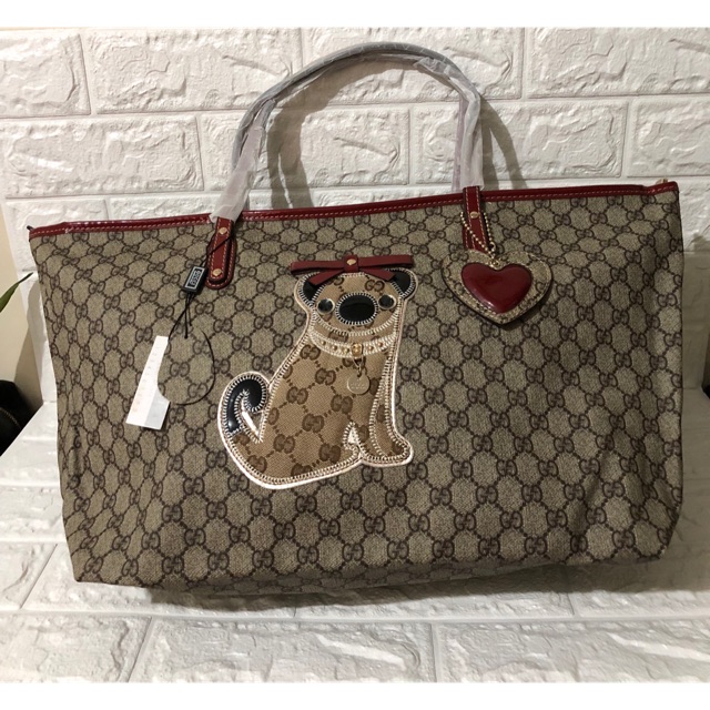 gucci oliver pug tote