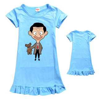 Baju Mr. Bean Summer hot sale children's casual pajamas dresses, children's loose party dresses, chi #5