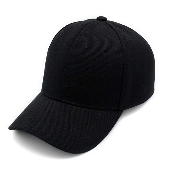 cap plain black