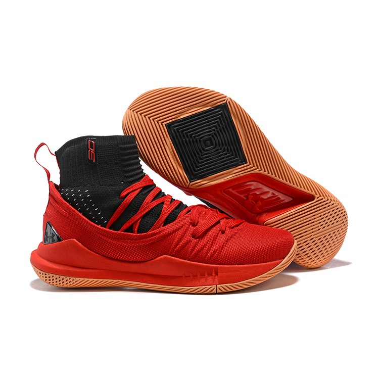 curry 5 red black