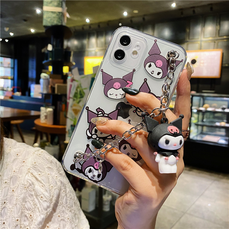 For OPPO A12 A9 2020 A31 A83 A53 kuromi and My Melody wrist chain soft  phone case for OPPO A3s A5s F5 F11 F9 Reno 5 4 3 A74 | Shopee Philippines