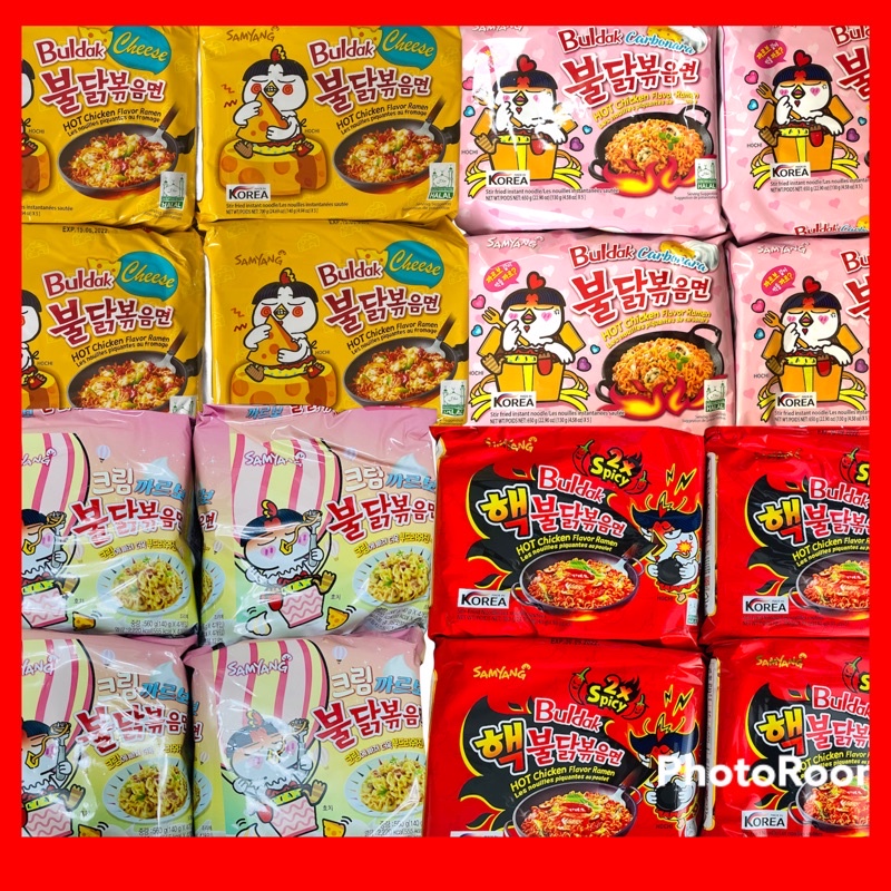 Samyang Noodles Buldak Carbonara/ Buldak Cheese 140g/Budak 2x 140g