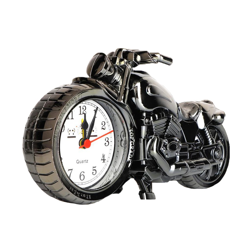 Tnj Retro Motorcycle Analog Led Alarm Clock Pf168c 