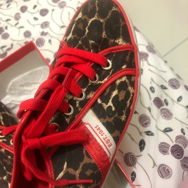 coach leopard sneakers