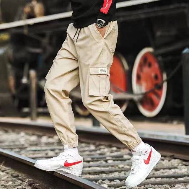 Korean Fashion cargo pants Casual jogger Six pocket pants Unisex ...