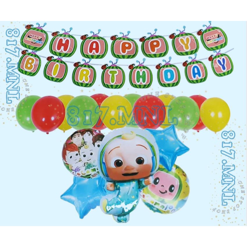 Cocomelon Theme Birthday Party Decorations