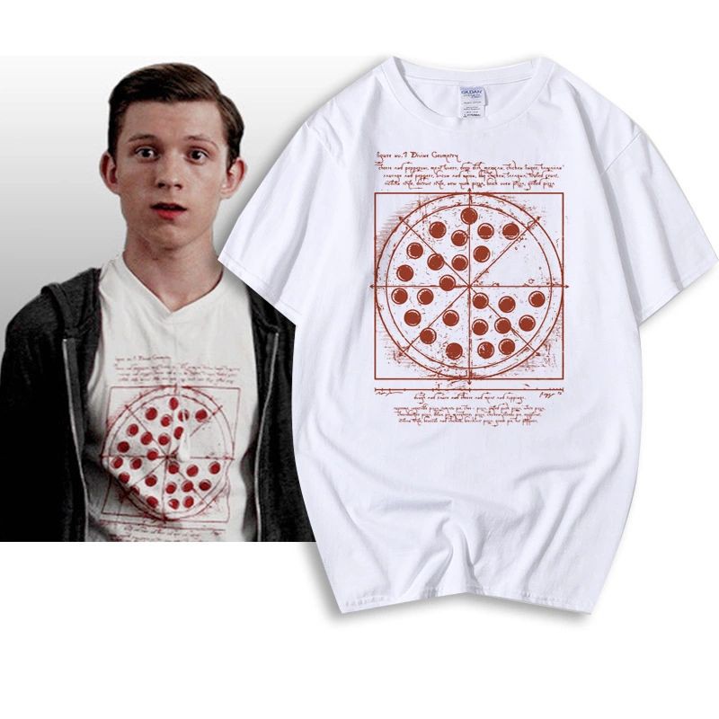 Tom Holland T-Shirt Vitruvian Pizza Shirt | Shopee Philippines